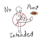 No Punt Intended Logo