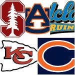 Stanford Auburn UCLA Kansas City  Chicago Logo