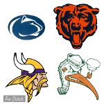 X PSU/theU/Bears/Vikings Logo
