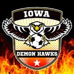 Iowa Demon Hawks Logo