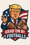 Grab 'em by the footballs Logo