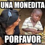 Una monedita por favor Logo