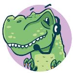 The Partysaurus Logo