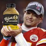 Bijan mustard on my Mahomies Logo