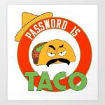 Password Is Taco Logo