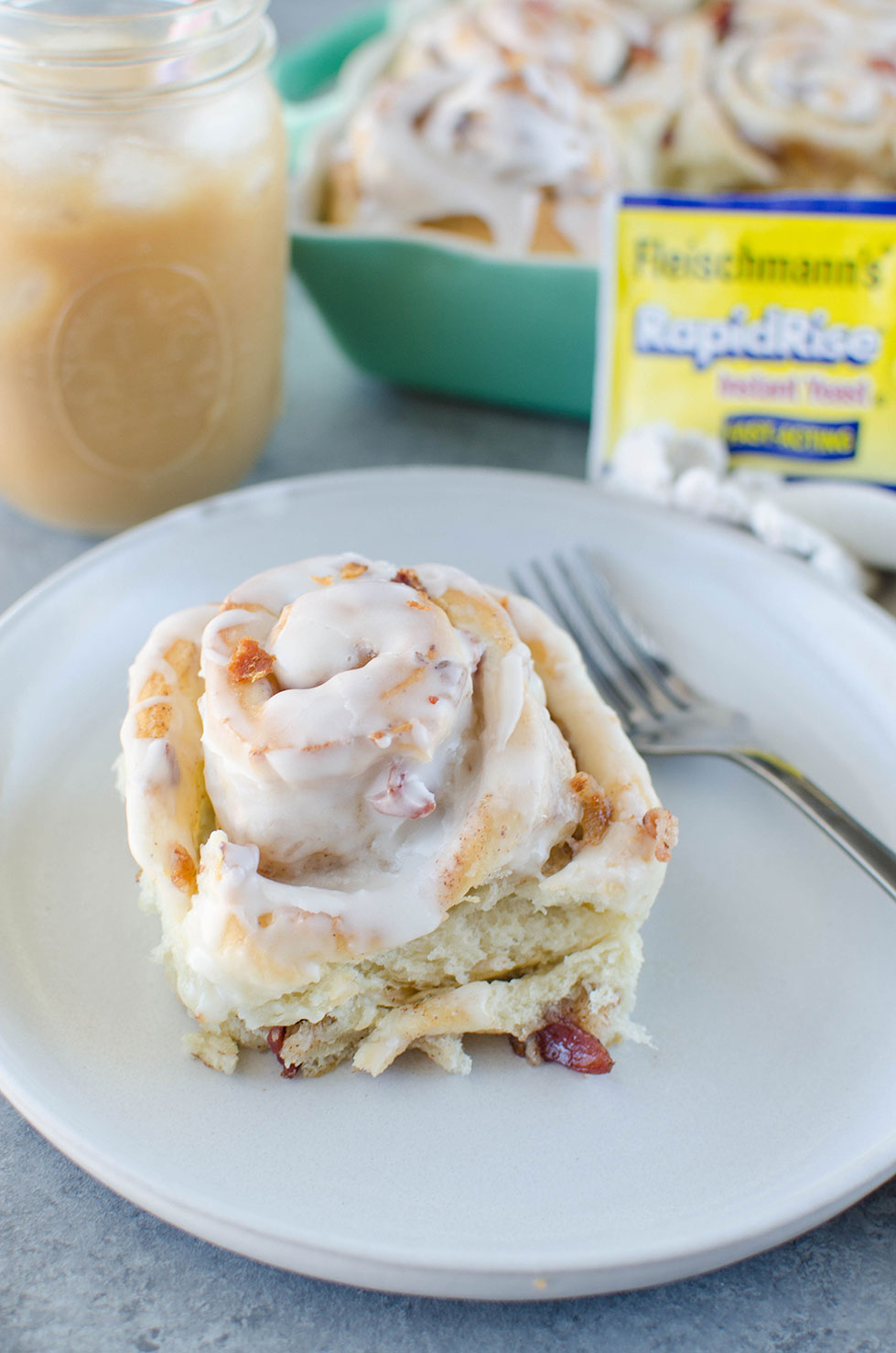 Maple Bacon Cinnamon Rolls