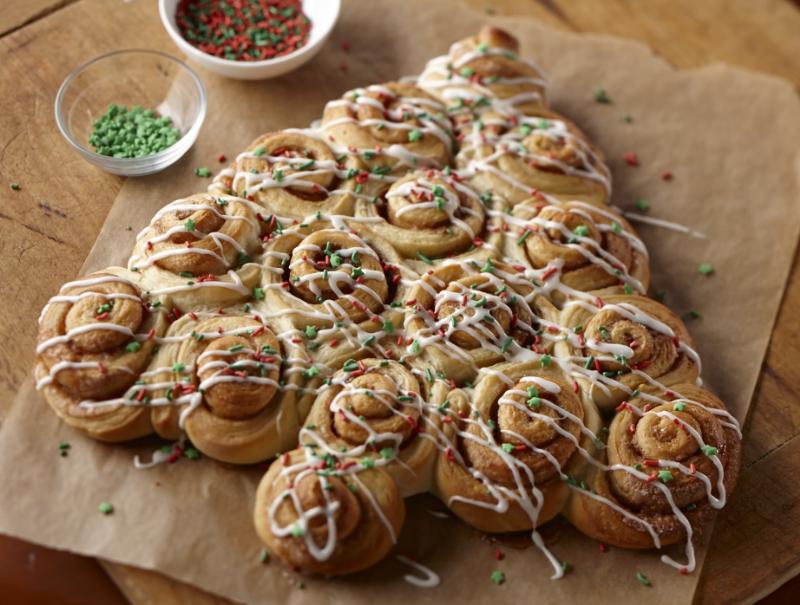 Cinnamon Roll Christmas Trees