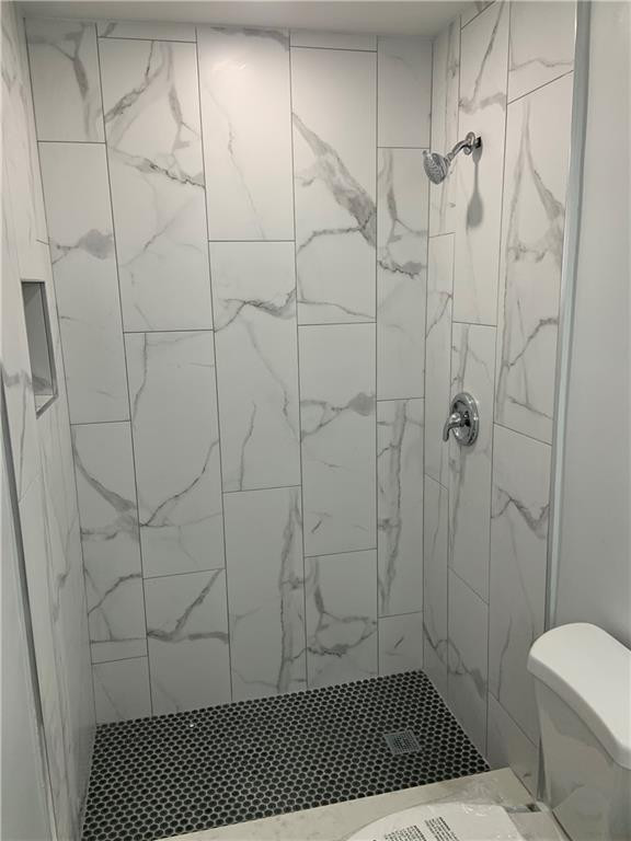 Shower in master bathroom