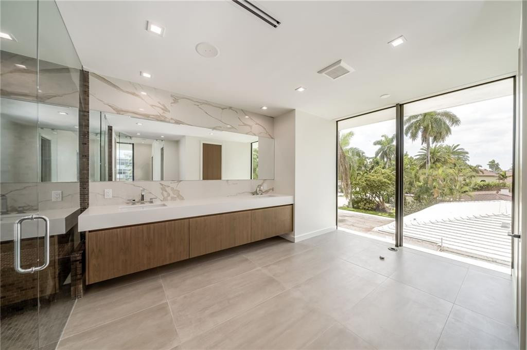 Master bathroom. Tub will in front of window.
