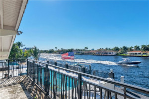 View from the waterside Level 3 bedroom balcony.