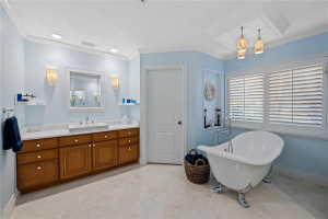 Primary bath has dual sinks, free standing tub, shower, toilet room w/bidget, Toto throughout the house, and marble floors. Primary bath has dual sinks, free standing tub, shower, toilet room w/bidget, Toto throughout the house, and marble floors.