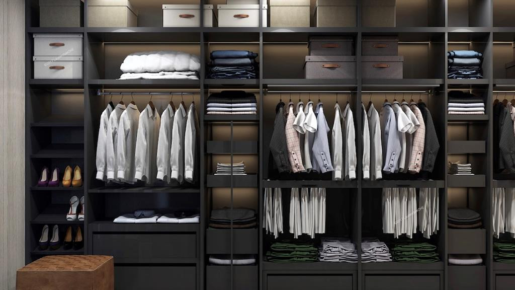 Spacious Master closet.
