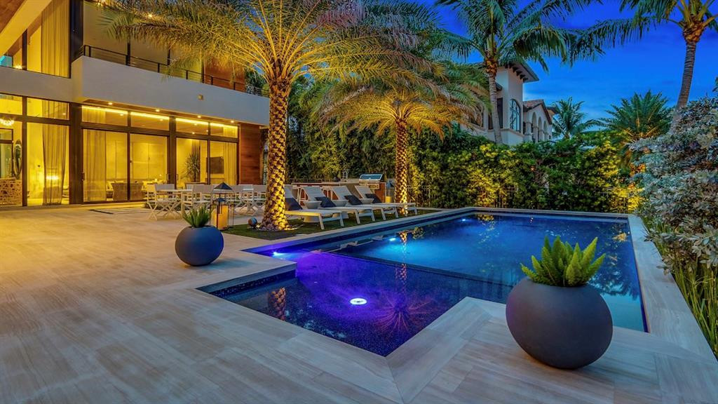 Pool and patio area.
