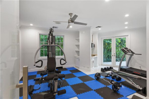 Gym/ En-suite captains quarters with kitchenette.