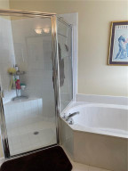 Walk In Shower plus Roman Tub for those Bubble Baths