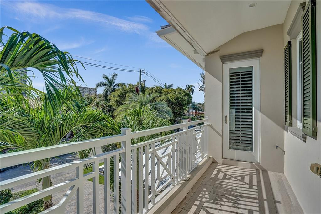 Balcony facing south