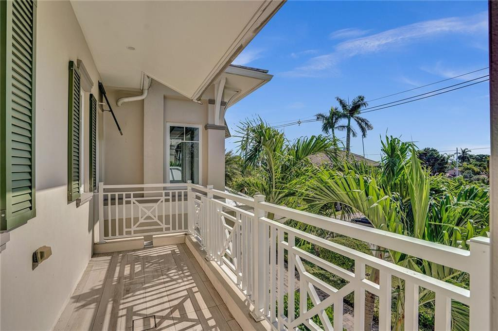 Balcony facing south