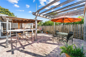 Photo for 2740 SE 7th Street, Pompano Beach, FL 33062 - Listing #FX-10363503 Covered snack bar and multiple sitting area nooks & pergola