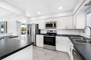 Kitchen featuring stainless steel appliances.