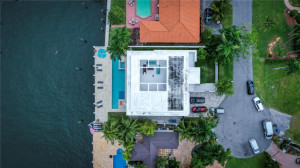 View of total property, roof, terrace, pool