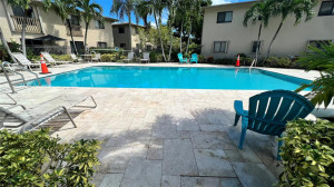 Fenced in pool area for Middle River Homes