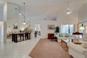 Formal Living Room and Dining Room with vaulted ceilings, newly painted Formal Living Room and Dining Room with vaulted ceilings, newly painted
