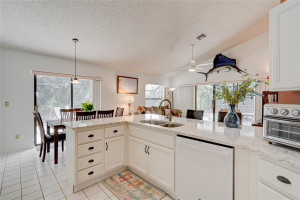 Lots of cabinet space, double SS sink - White appliances Lots of cabinet space, double SS sink - White appliances
