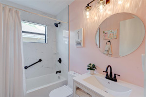 2nd Guest Bathroom newly renovated beautiful porcelain tile for luxurious look and easy to maintain 2nd Guest Bathroom newly renovated beautiful porcelain tile for luxurious look and easy to maintain