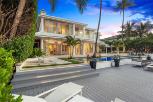 95' +|- Dock which is full length and extra wide allowing for additional entertaining or boat loading space.