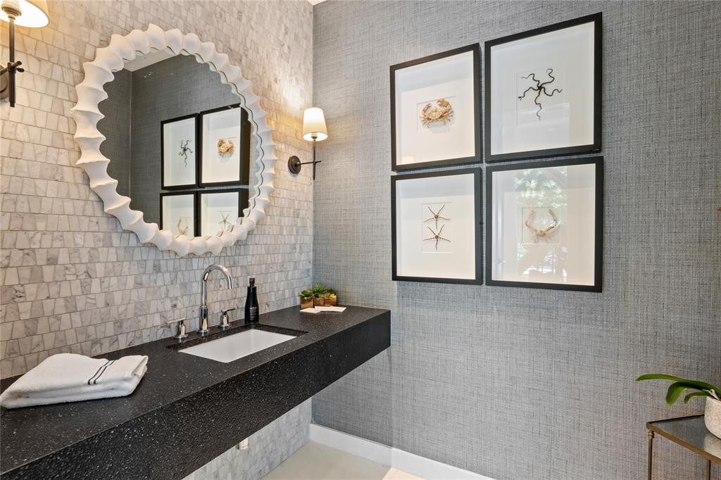 Half bathroom on the first floor.