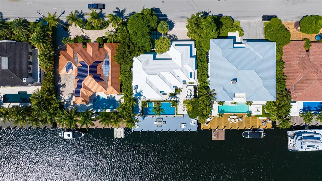 Aerial from above the property.