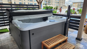 Michael Phelps Signature Spa under Pergola