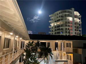 The Wave Condos across on Bayshore Drive...