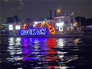 Hamilton House has the best front row center seating for the Christmas Boat Parade!