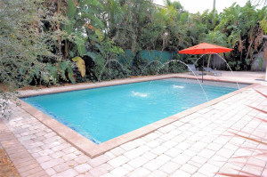 With a "beach" and spa quality water feature in the salt water pool, you will always feel like you are on vacation.