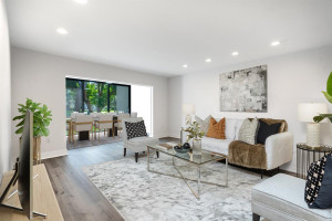 Photo for 51 Stratford Lane, C, Boynton Beach, FL 33436 - listing #FX-10408826 Living room - Photo has been Virtually Staged.