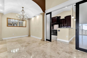 Photo for 9975 SW 59th Court, Cooper City, FL 33328 - Listing #FX-10426005 overlooking the kitchen/family rm area with frosted french doors for privacy