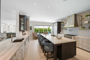 Gourmet Chef's Kitchen Open to Living Areas