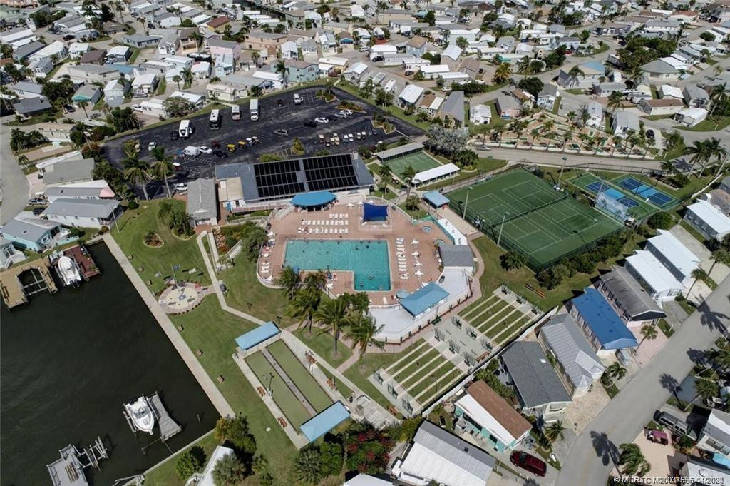 Aerial views of amenities