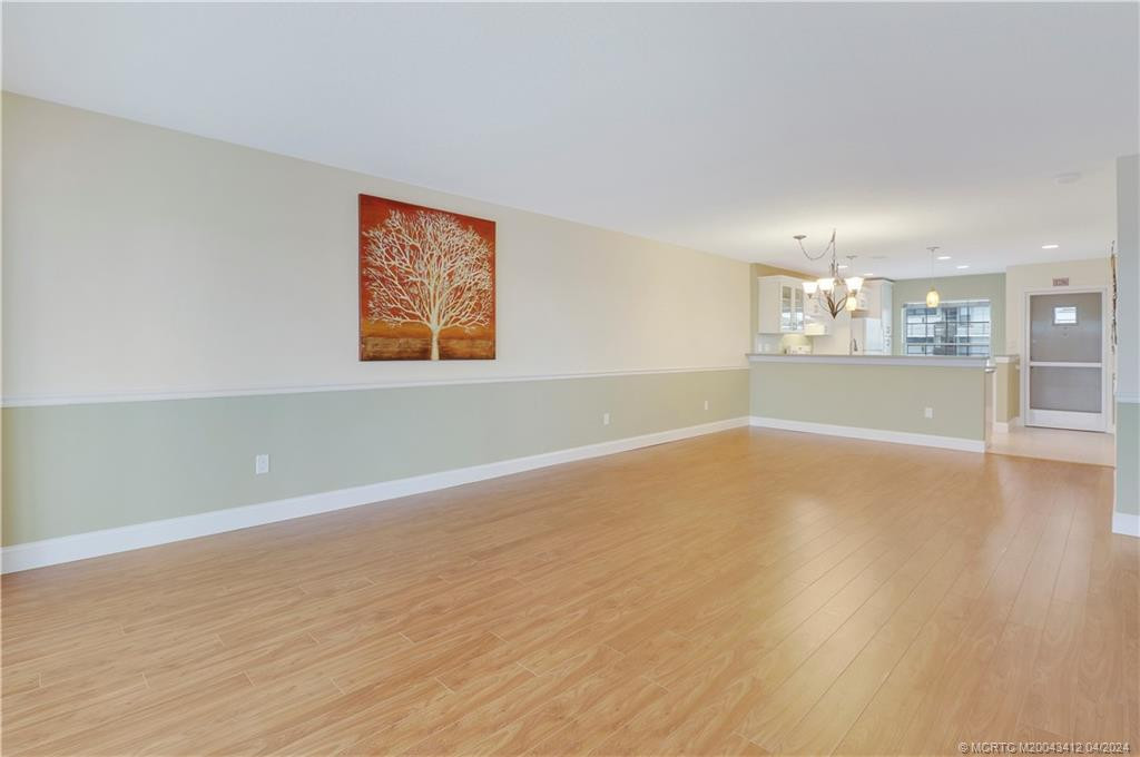 Opens to dining and living area