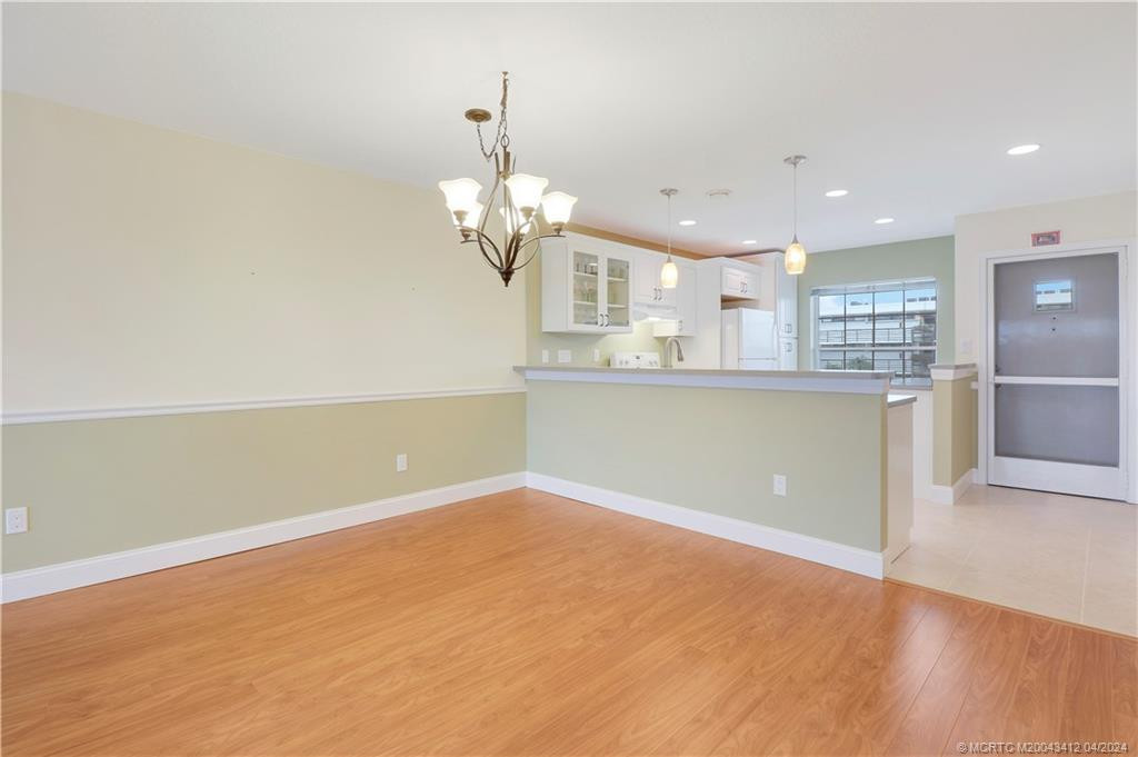 Dining opens to updated kitchen