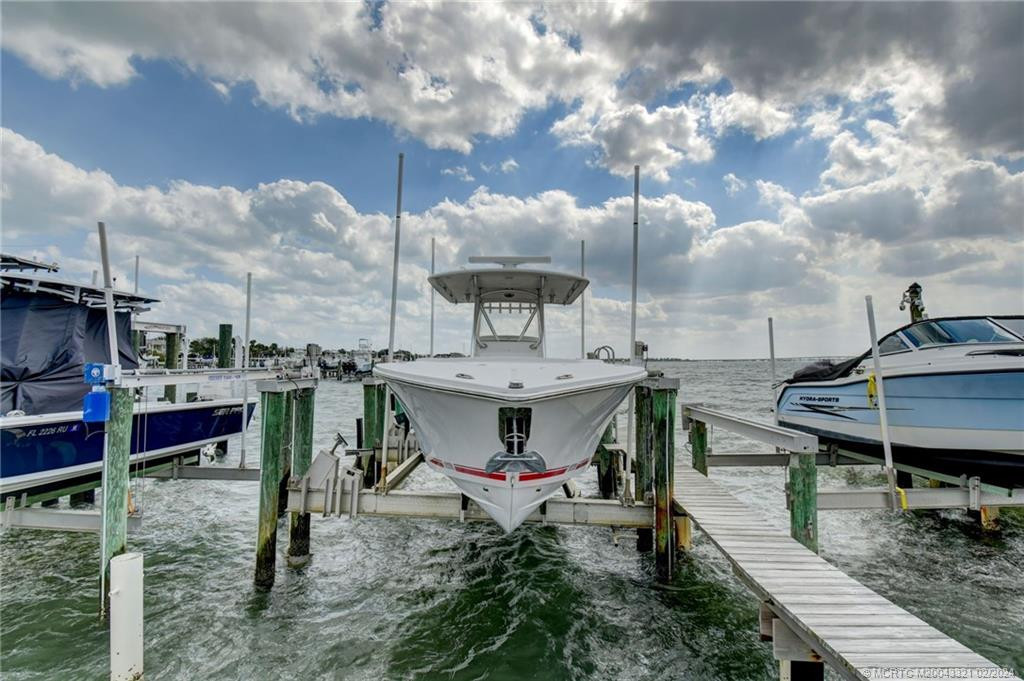 N Dock Slip 17 with 30,000 lb boat lift