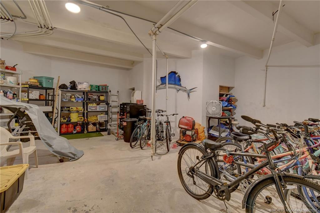 community workshop with bike storage