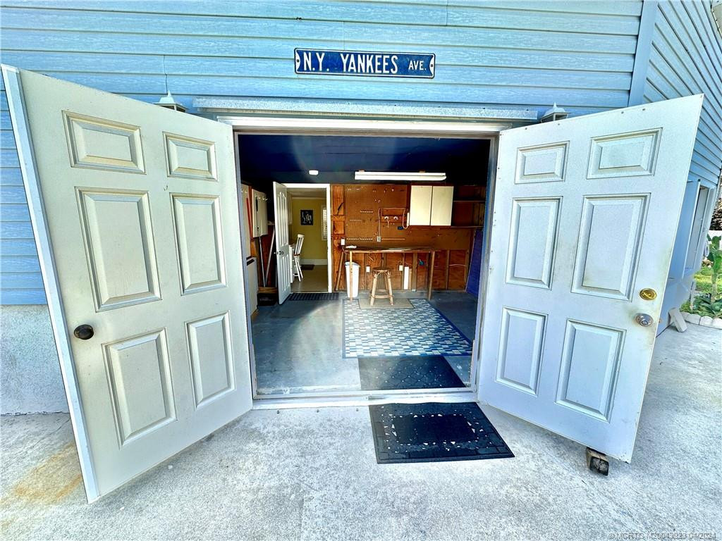 Door to Golf Cart Garage