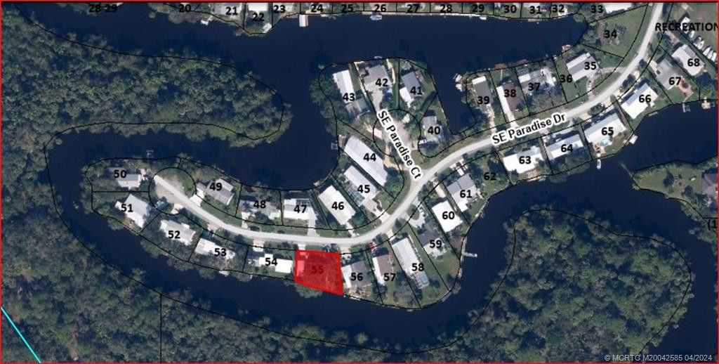 Aerial view of surrounding area