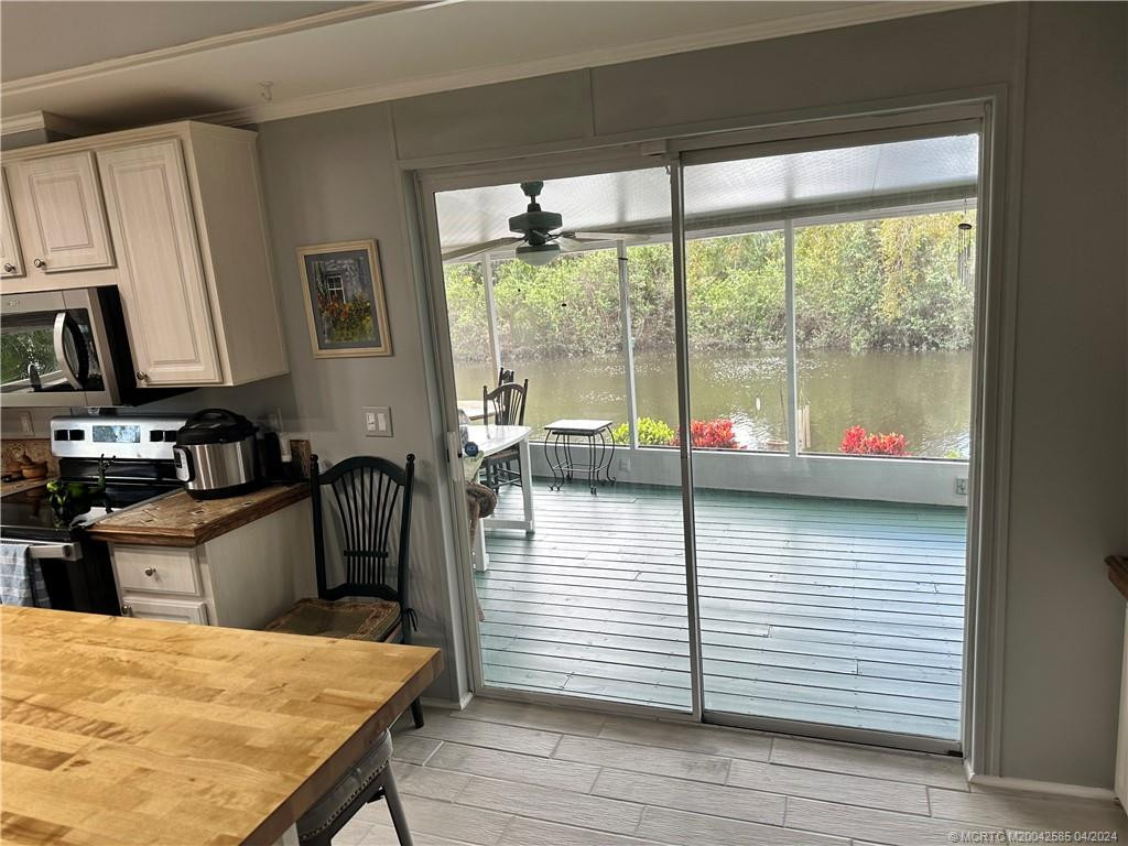 View of river from Kitchen