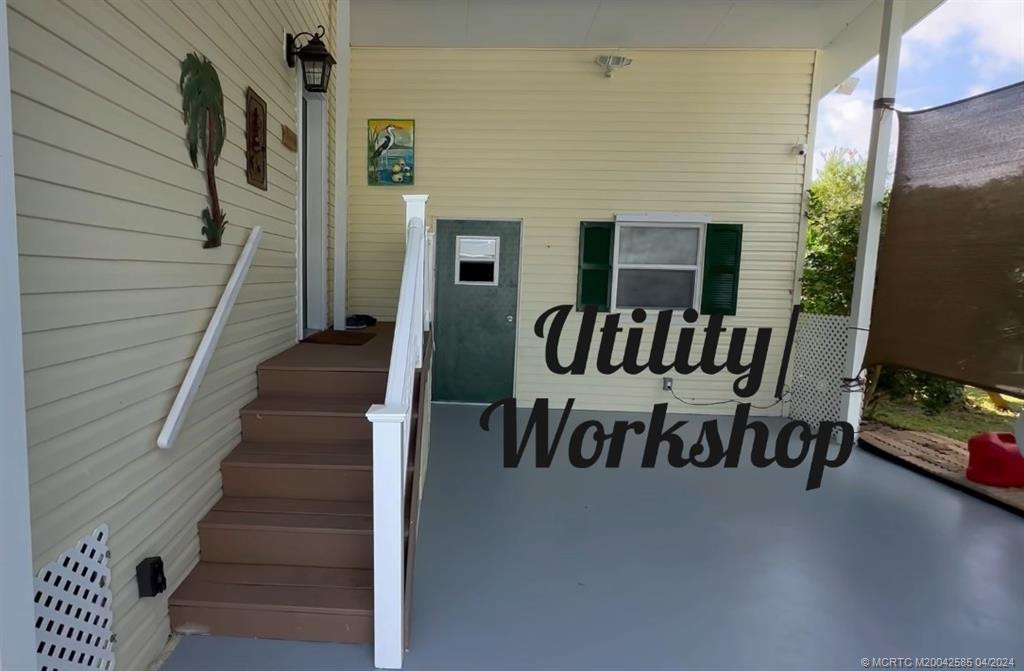 Large utility/workshop & Entrance #1