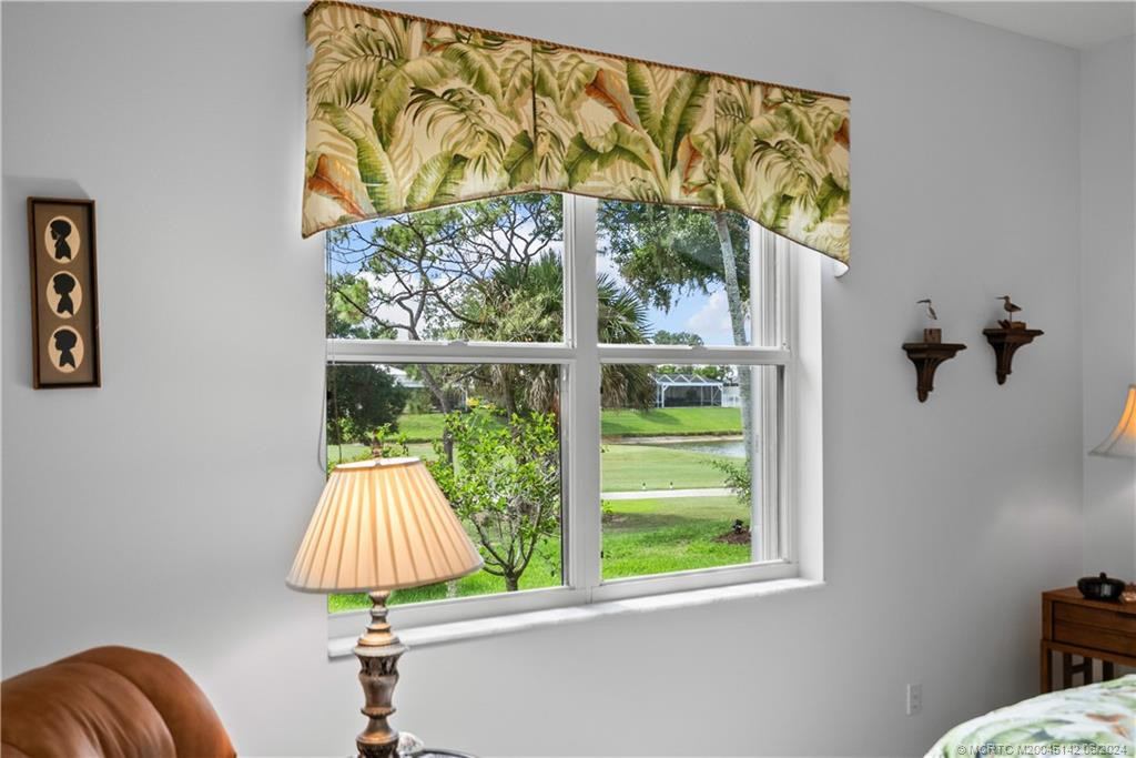 Main bedroom view of the golf course