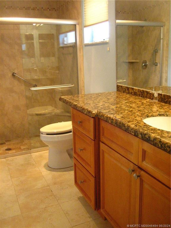 updated master bathroom
