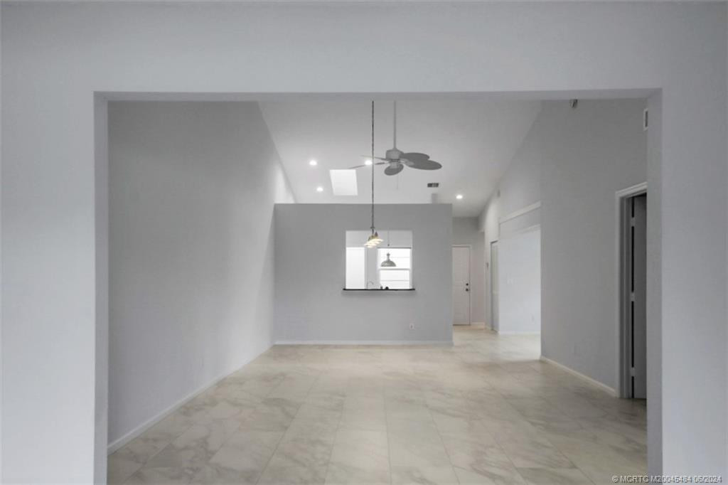 view from back of house in den